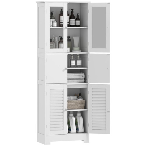 Homcom mobile colonna bagno - mobile,