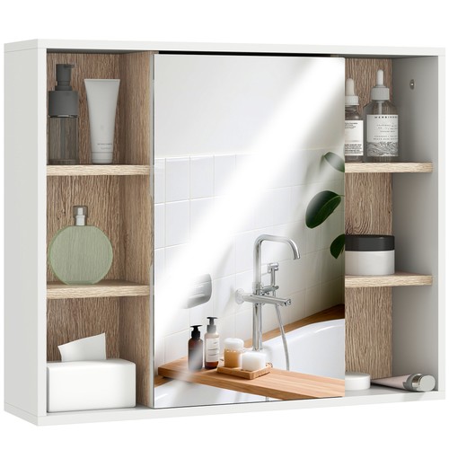 Homcom armadietto con specchio - con,