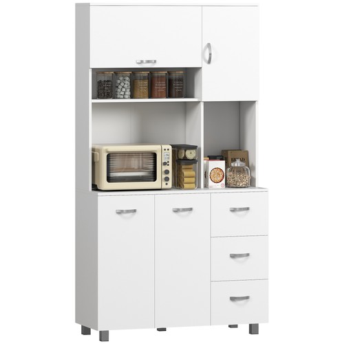 Homcom credenza cucina moderna - credenza,