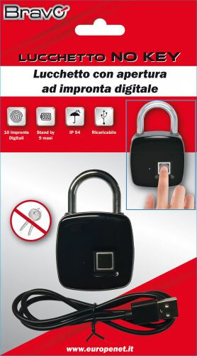Lucchetto impronta digitale - impronta,