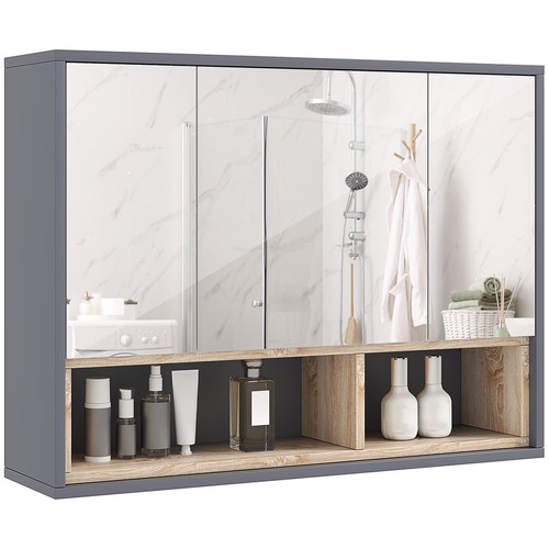 Homcom specchiera bagno - specchiera, a