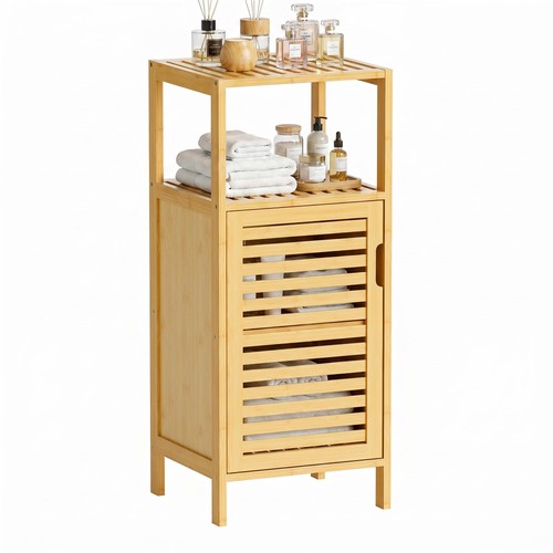 Piccolo mobiletto bagno bambu - bagno,